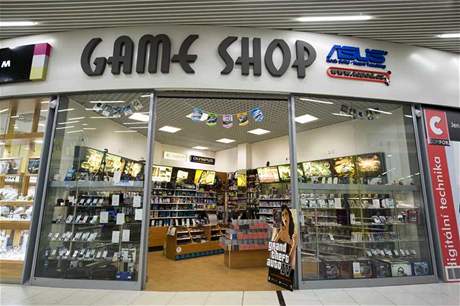 Obchod s videohrami Game Shop.
