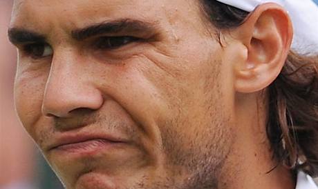 Zklamaný Rafael Nadal.