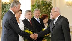 Prezident Klaus dnes přijal odcházející europoslance | na serveru Lidovky.cz | aktuální zprávy