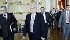 Moldavský prezident Vladimir Voronin opouští Parlament. | na serveru Lidovky.cz | aktuální zprávy