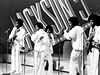 Michael Jackson. Na snímku z roku 1972 vystupuje Michael (uprosted) ve skupin Jackson Five spolu s bratry Tito, Marlon, Jackie and Jermaine (zleva) bhem poadu "Sonny and Cher Comedy Hour" v Los Angeles.