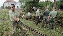 Vojáci pomáhají s odstraováním kod