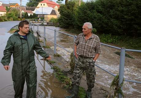 Záplavová vlna se pehnala 4. ervence obcí Markvartice u eské Kamenice na Dínsku