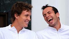Tom� Berdych a Radek �t�p�nek.