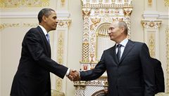 Barack Obama a Vladimir Putin.