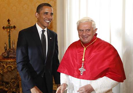 Barack Obama s papeem Benediktem XVI.