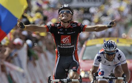 Vít�z osmé etapy, �pan�lský cyklista Luis León Sánchez.