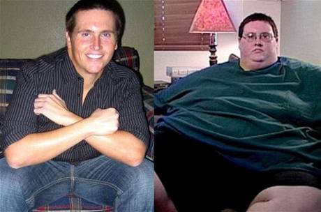 David Smith dnes a dříve, kdy vážil 300 kilogramů.
