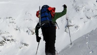 Skialpinista - ilustrační foto.