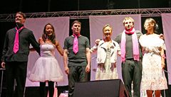 Jednou z hv�zd prvního dne 8. ro�níku festivalu Colours of Ostrava byla skupina Tataboys a Ahn trio. 