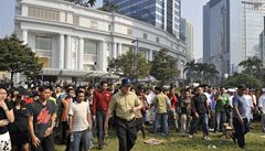 Exploze v indonskch hotelech: 9 mrtvch, 50 zrannch