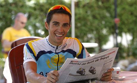 Alberto Contador ml ve dni volna as i denní tisk.