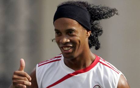 Usmvavý Ronaldinho.