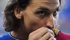 Úto�ník Barcelony Zlatan Ibrahimovi�.
