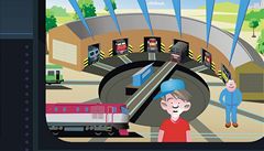 Pepa z depa láká �koláky do kabin strojv�dc� �eských drah