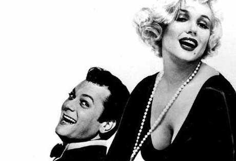 Tony Curtis a Marilyn Monroe
