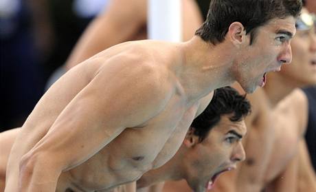 �tafeta amerických plavc� v�etn� Phelpse. 