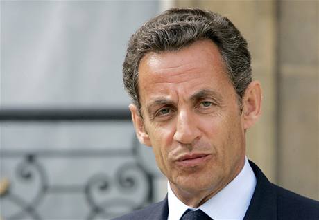 Francouzský prezident Nicolas Sarkozy.