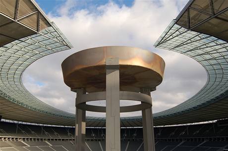 Berlínský stadion je připraven pro atlety.