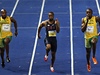 Zprava: 1. Bolt, 2. Gay, 3. Powell. 