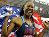 Sanya Richards a její velká radost.