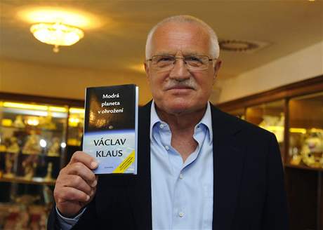 Prezident Václav Klaus pedstavil svou knihu Modrá planeta v ohroení