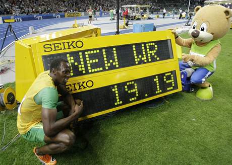 Nový svtový rekord Usaina Bolta