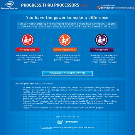 Progress thru processors