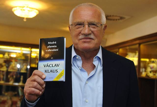 Prezident Václav Klaus pedstavil svou knihu Modrá planeta v ohroení