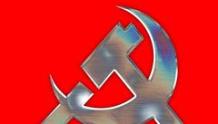 srp a kladivo (komunistický symbol) - ilustraní foto.