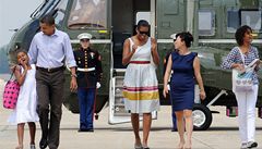 Barack Obama si s rodinou uívá první prezidentské prázdniny.