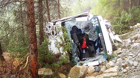 Nehoda autobusu eské CK v Turecku v roce 2009.