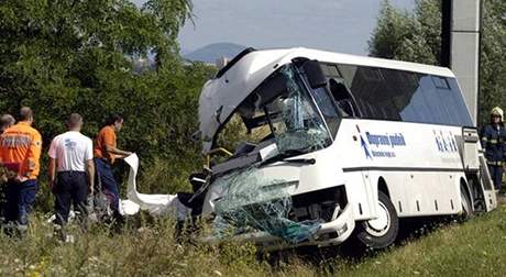 Nehoda autobusu (ilustraní foto)