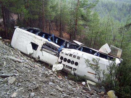 Nehoda autobusu eské CK v Turecku.