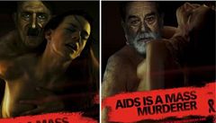 AIDS je masový vrah - to je motto kampaně která používá vražednou symboliku Hitlera, Stalina a Saddáma Husajna | na serveru Lidovky.cz | aktuální zprávy