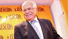 Václav Klaus p�edstavil a podepisoval svou novou knihu o klimatu.
