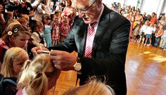 Václav Klaus rozdával prvákm medaile