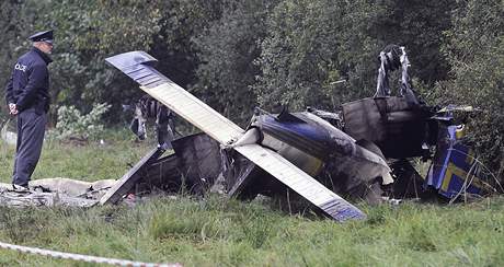 Nehoda sportovního letadla. Ilustraní foto.