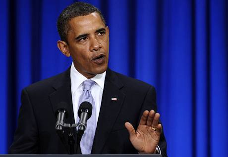 Prezident USA Barack Obama hovoí o finanní krizi.