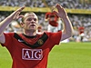 astný Wayne Rooney.