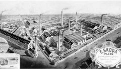 Pohled na areál kodových závod okolo roku 1890