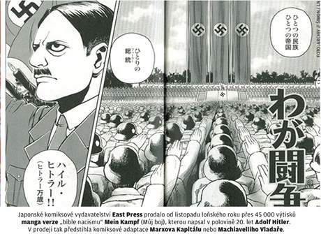 Mein Kampf jako japonský komiks