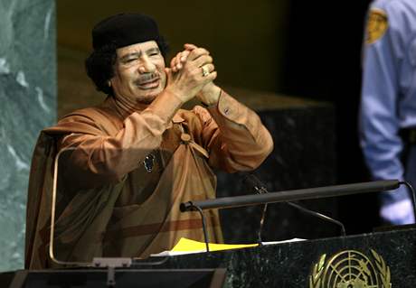Valné shromádní OSN v New Yorku - Muammad Kaddáfí