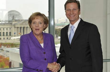 Angela Merkelová a Guido Westerwelle
