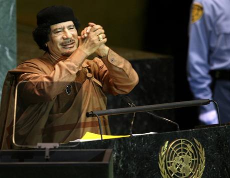 Valné shromádní OSN v New Yorku - Muammad Kaddáfí
