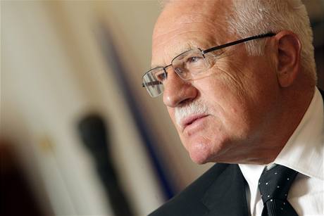 Prezident Václav Klaus.