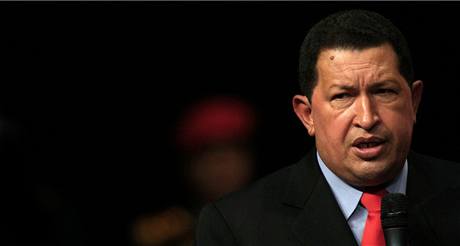 Venezuelský prezident Hugo Chavéz v Caracasu
