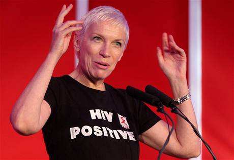 Skotská zpvaka a skladatelka Annie Lennox.