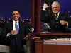Barack Obama v noní talk show Davida Lettermana.