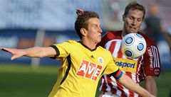 Boj na �i�kov� mezi domácí Viktorkou a Bud�jovicemi.